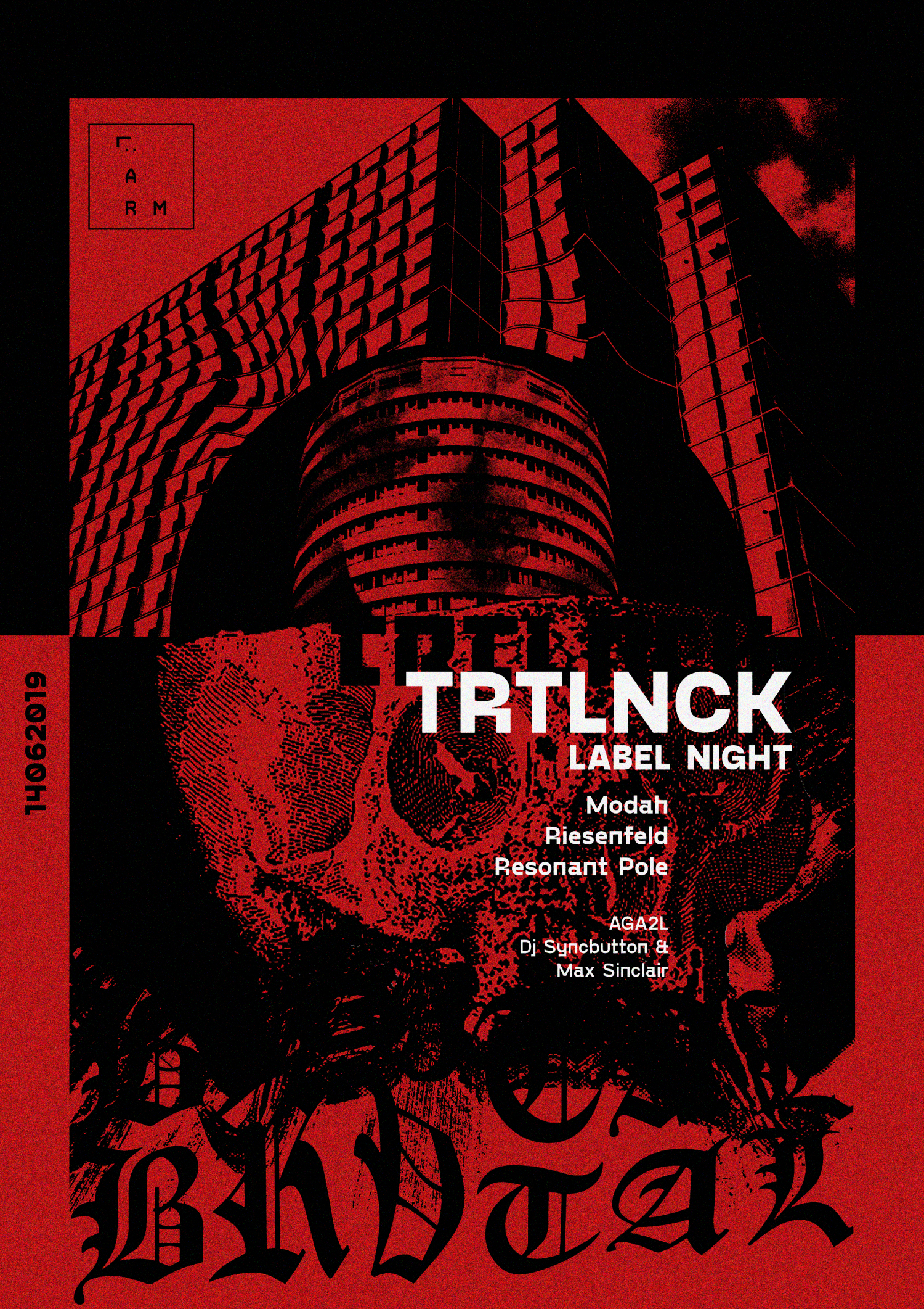Risoprint - L&Auml;RM BRVTAL X TRTLNCK Label Night - 1 by zsfcsv