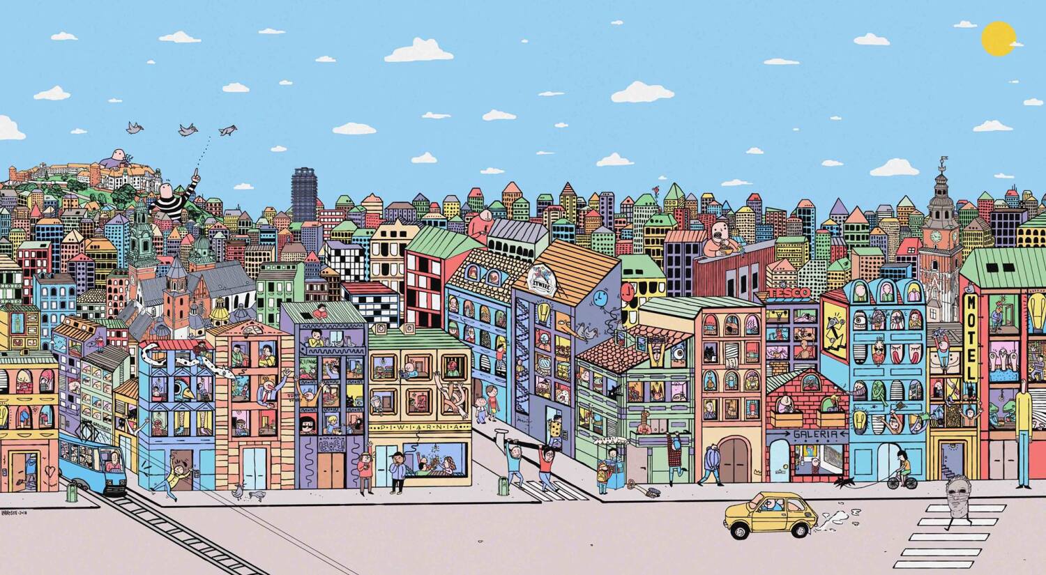 City illustrations for Hammer Agency - 1 by Labrosse D&aacute;niel