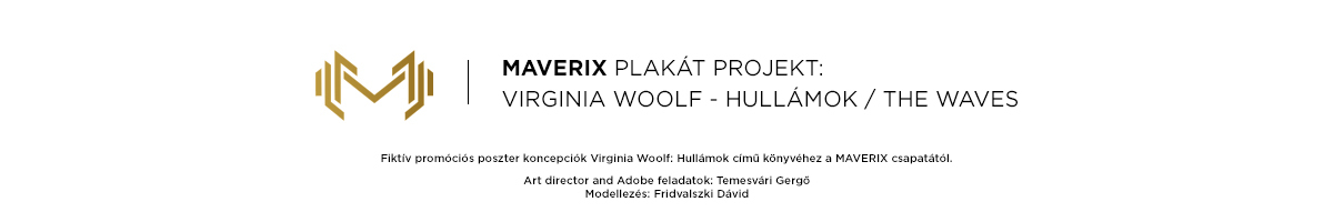 Virginia Woolf: Hull&aacute;mok (plak&aacute;t koncepci&oacute;k) - 1 by Temesv&aacute;ri Gergő