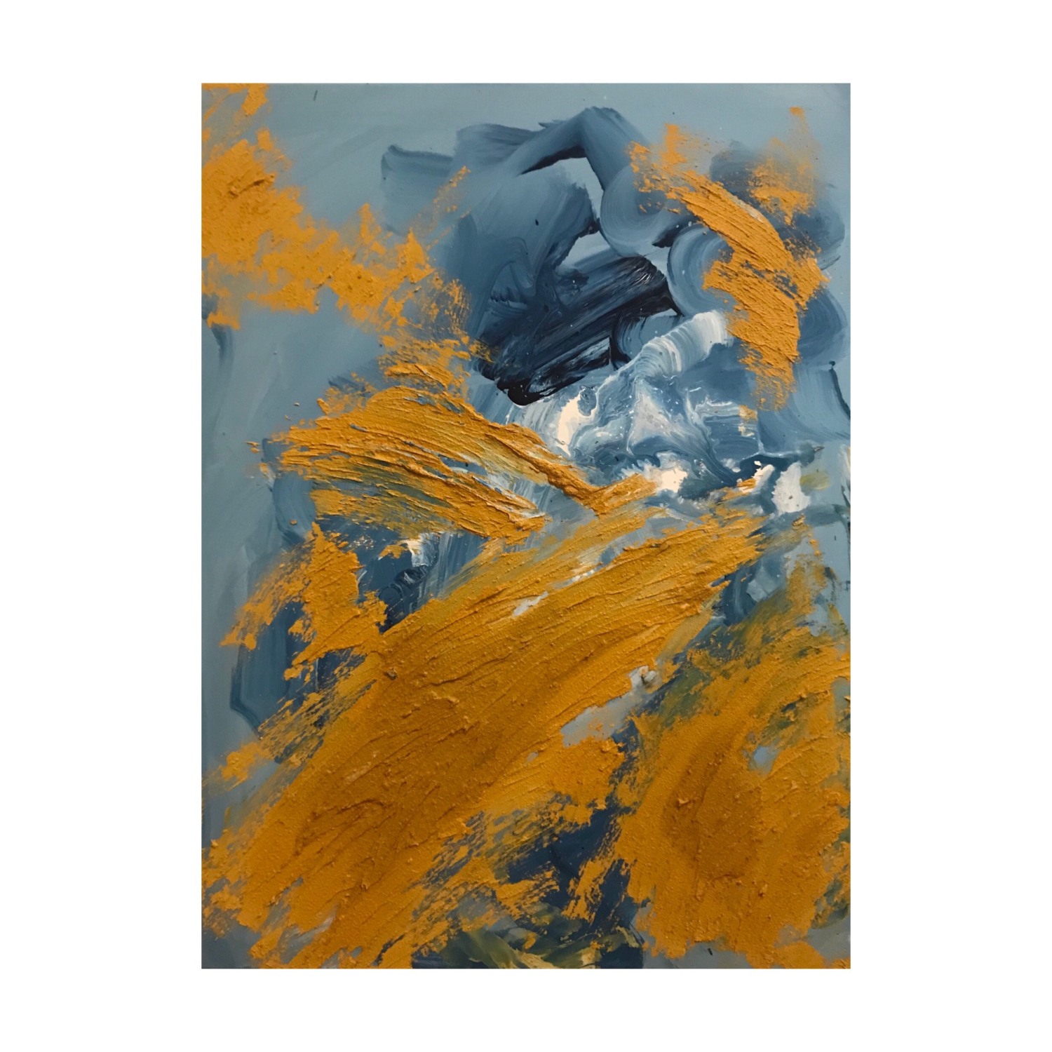 Sipos Aliz Menta Yellow Light I. 60x80 cm Mixed Media - 1 by Sipos Aliz Menta