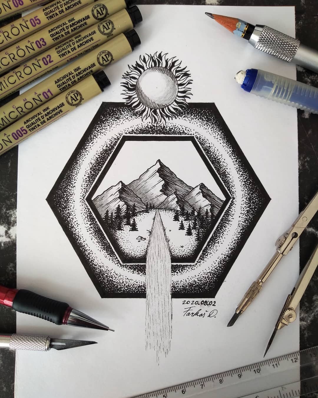 Mountains - 1 by Hornblasia