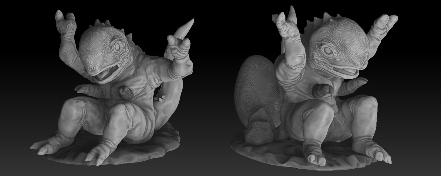 B&eacute;bi Balatoni Bestia | Minifigura-tervez&eacute;s 3D nyomtat&aacute;shoz - 1 by J&aacute;ger Attila