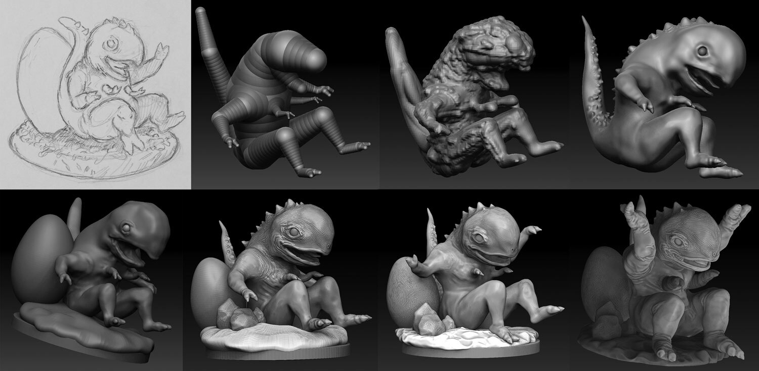 B&eacute;bi Balatoni Bestia | Minifigura-tervez&eacute;s 3D nyomtat&aacute;shoz - 1 by J&aacute;ger Attila