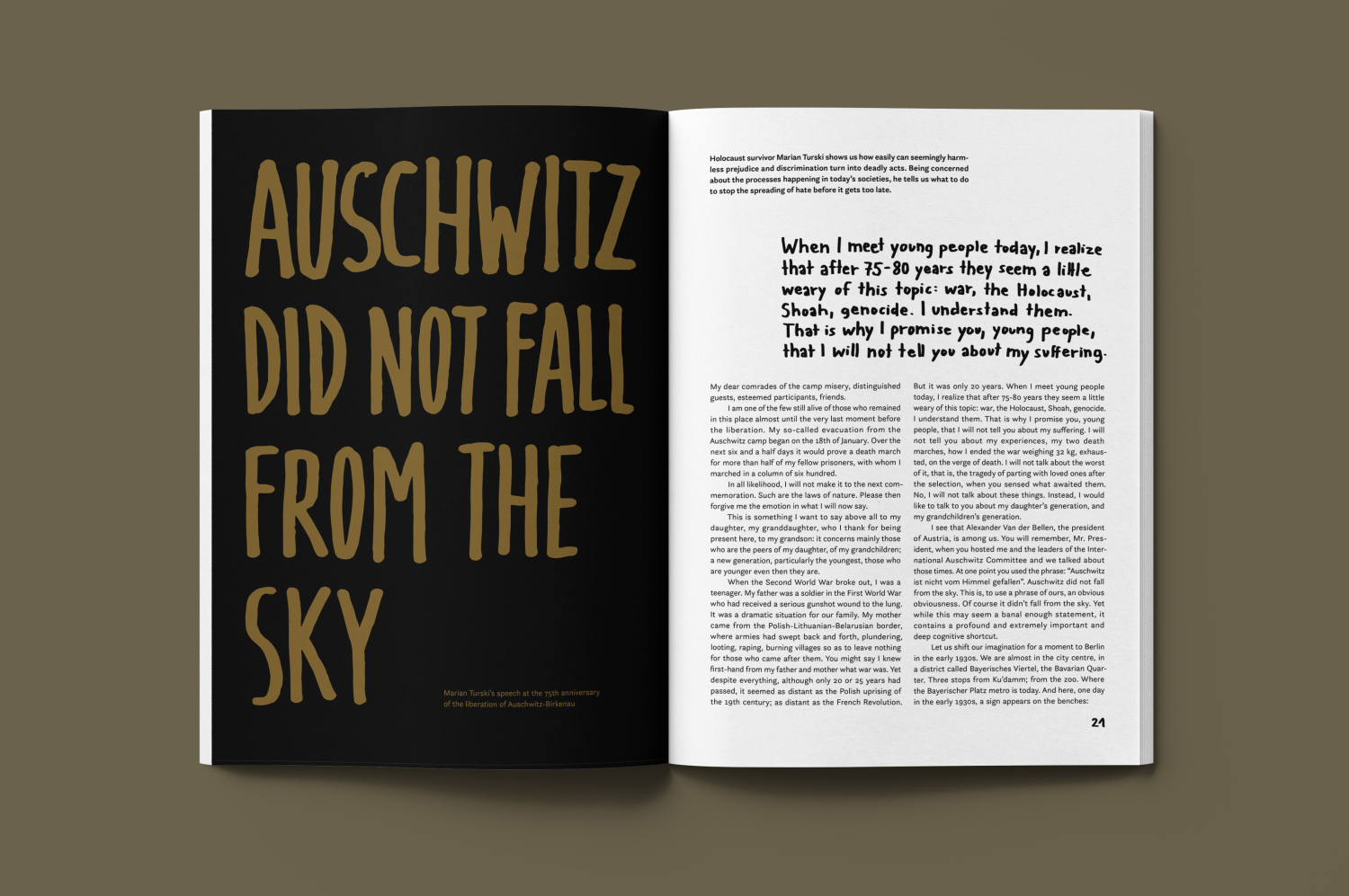 Auschwitz did not fall from the sky - 1 by Gr&aacute;f D&oacute;ra