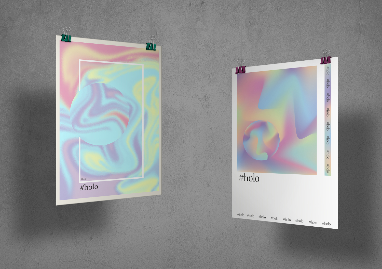 Holographic poster design - 1 by Olivia Branner