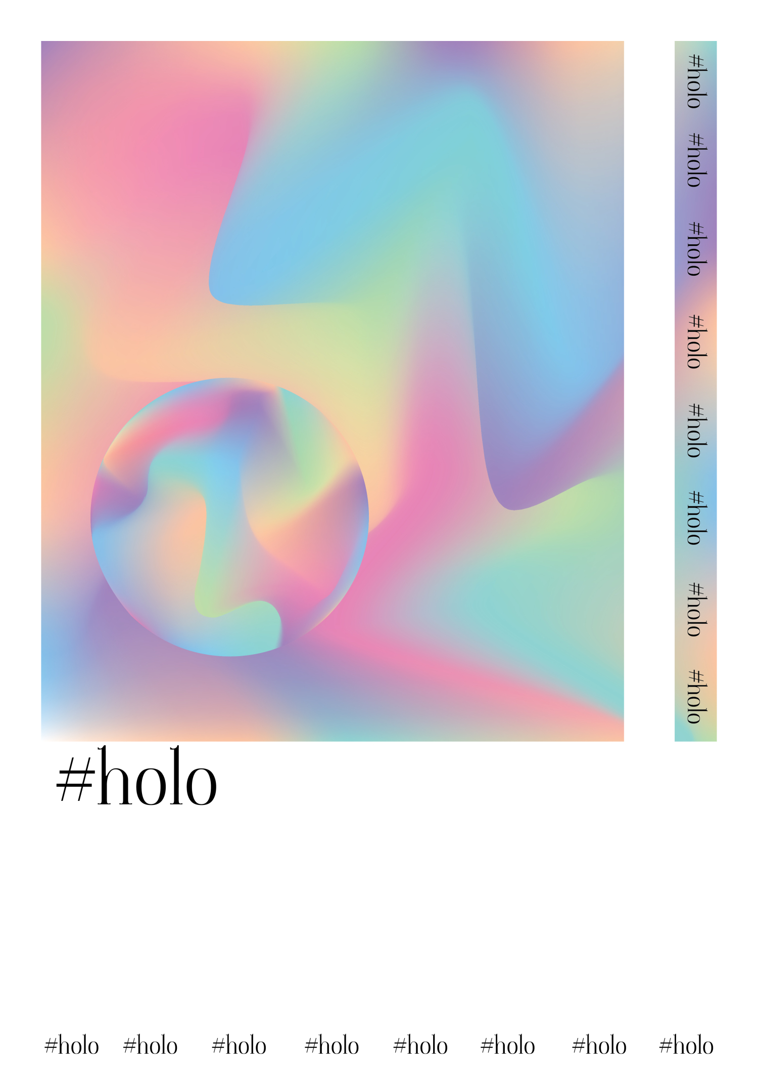 Holographic poster design - 1 by Olivia Branner