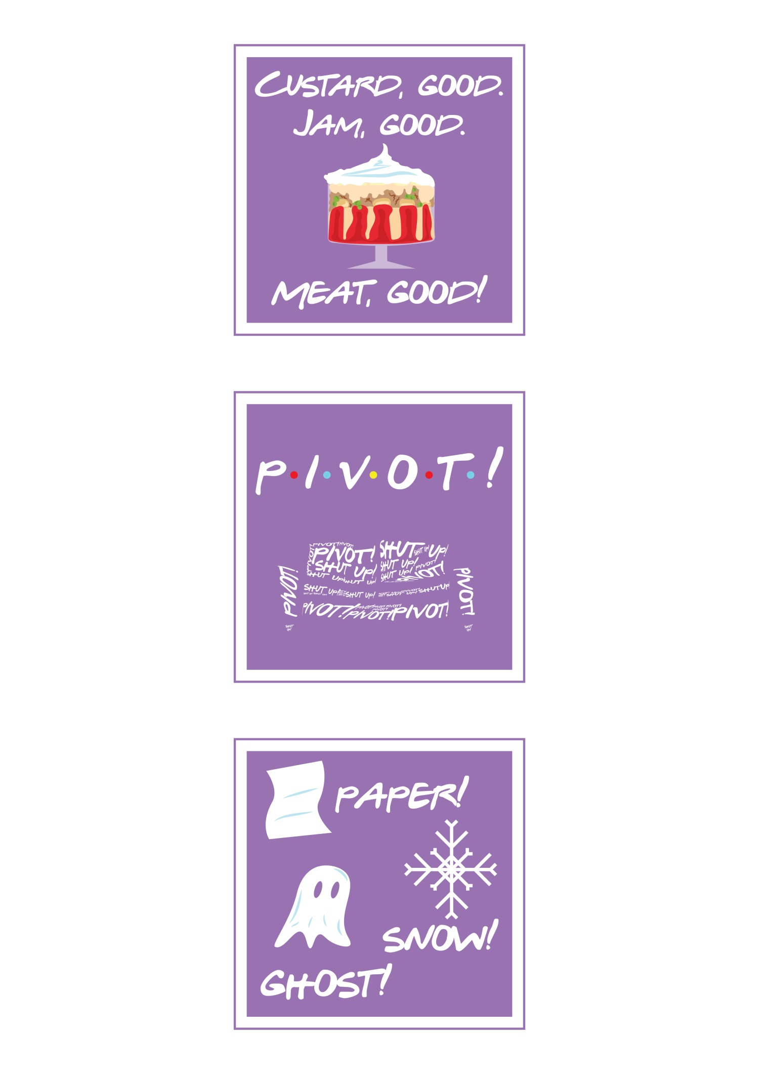 FRIENDS themed stickers - 1 by Olivia Branner