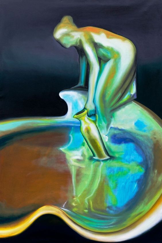 Water pouring girl - 1 by Dov&aacute;k Melinda