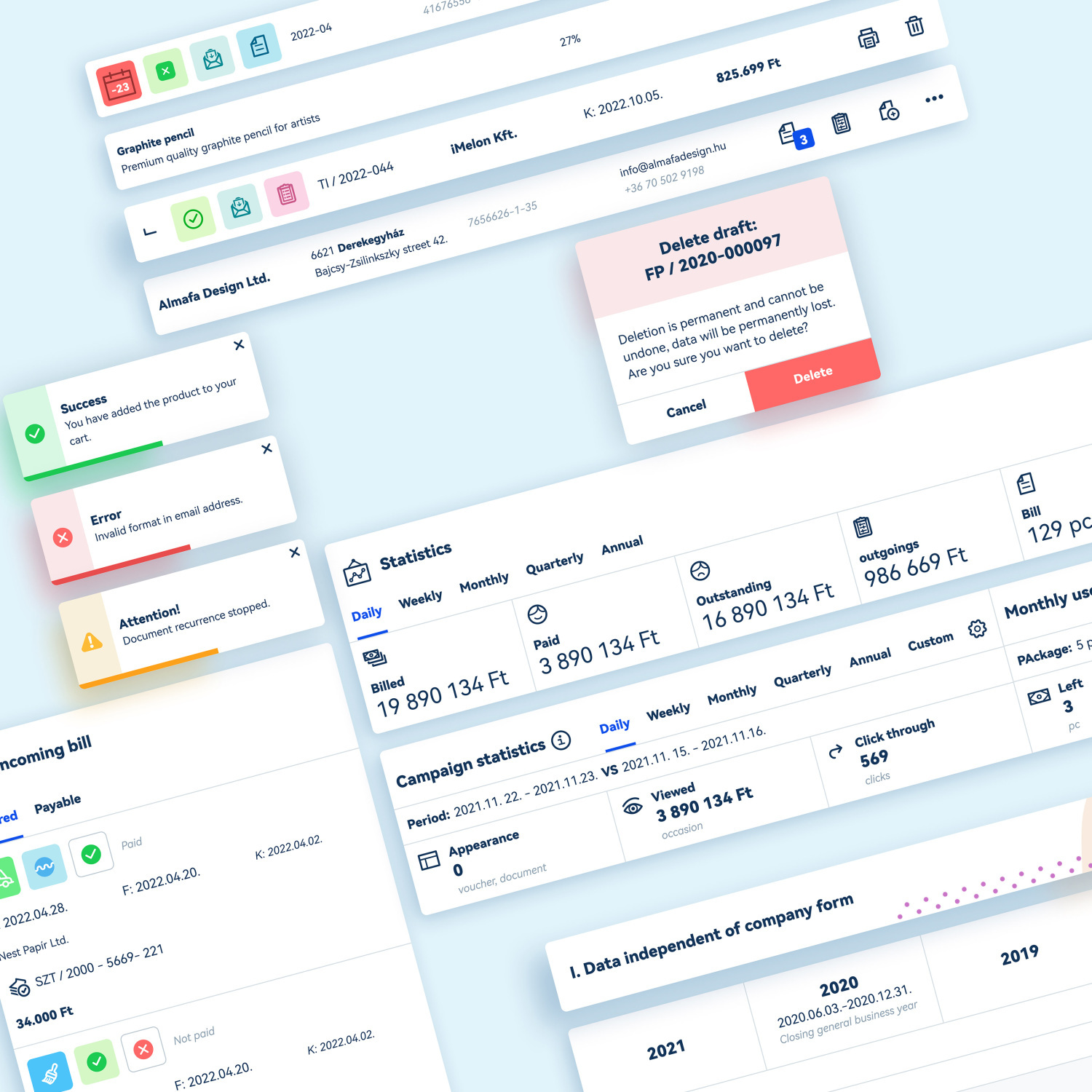 Billingo Accelerate Design System - 1 by Voov Studio