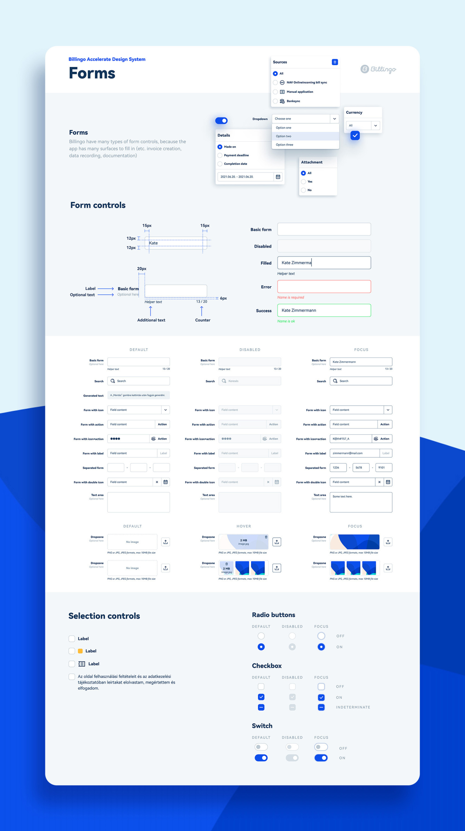 Billingo Accelerate Design System - 1 by Voov Studio