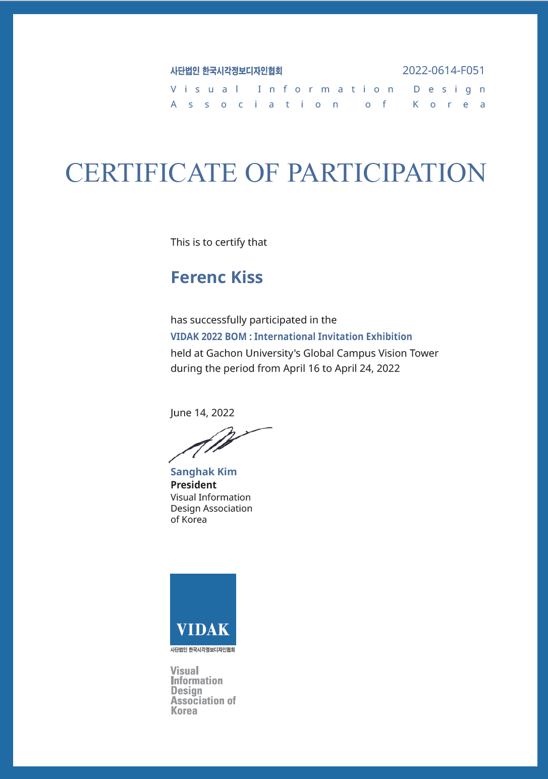 VIDAK 21/22 International Invitation Exhibition: BOM - 1 by SarkanyLatvany