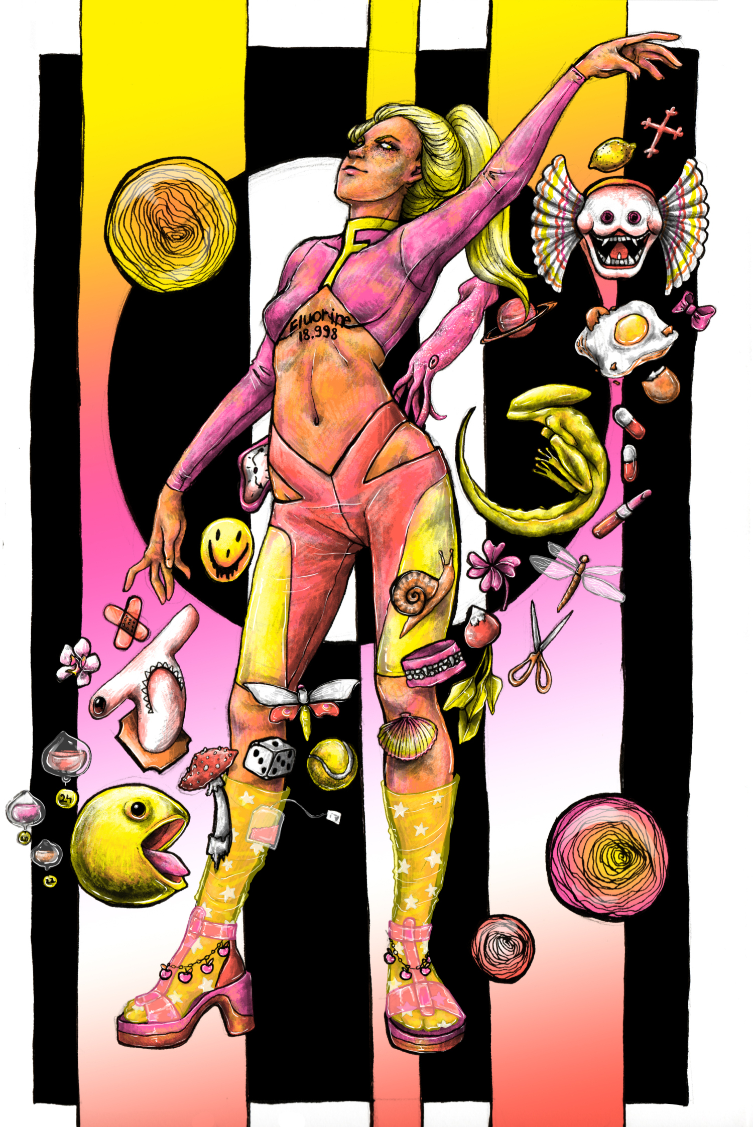 Fluorine - 1 by Space Kiwi