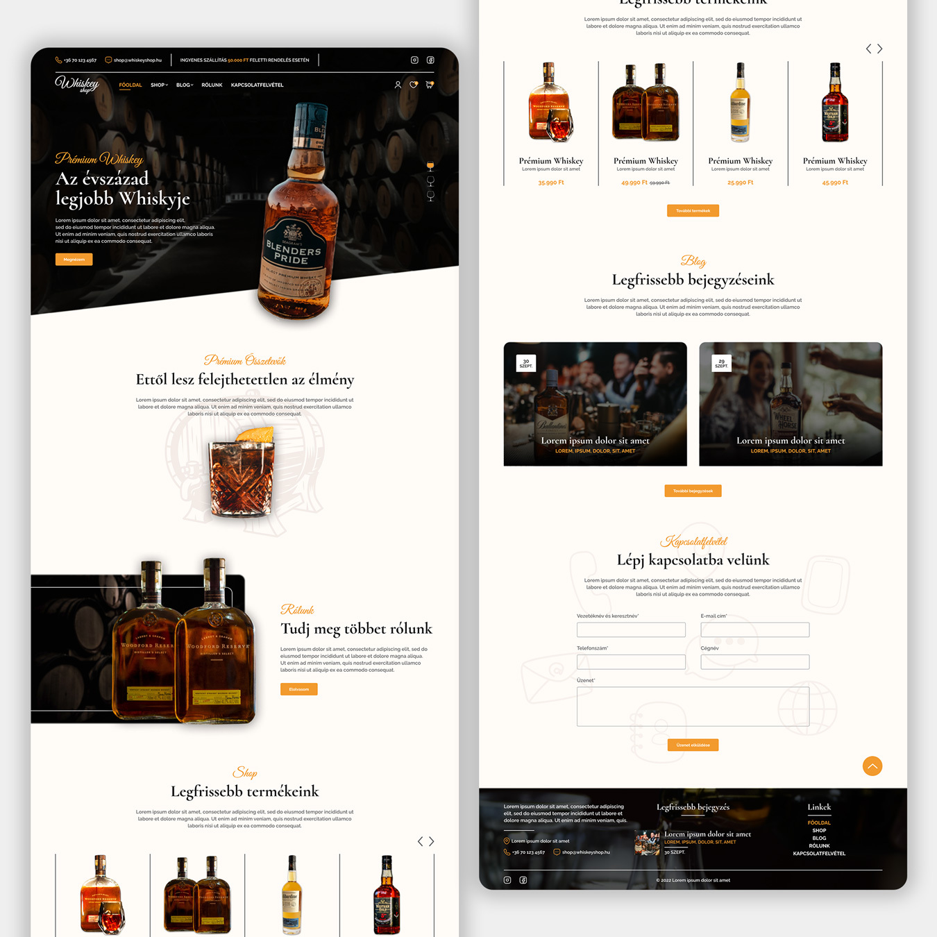 Pr&eacute;mium whiskey webshop - 1 by Kurucz Tam&aacute;s