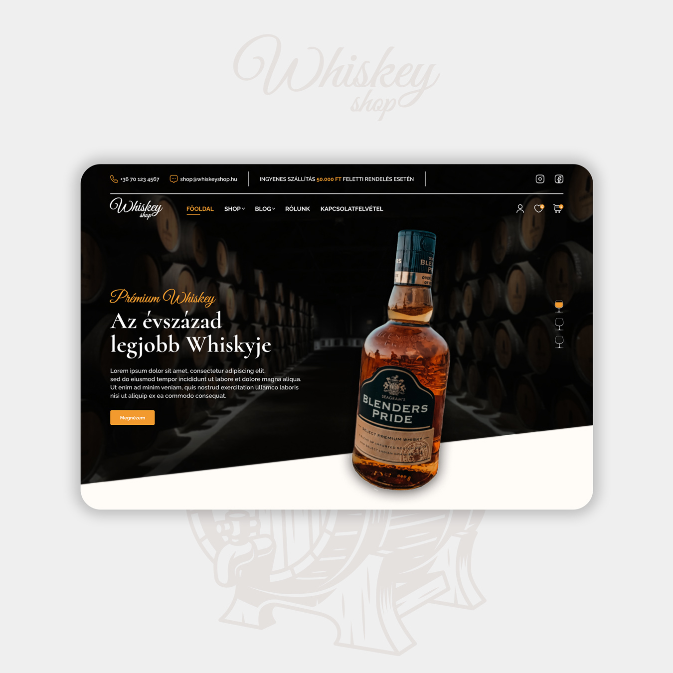 Pr&eacute;mium whiskey webshop - 1 by Kurucz Tam&aacute;s
