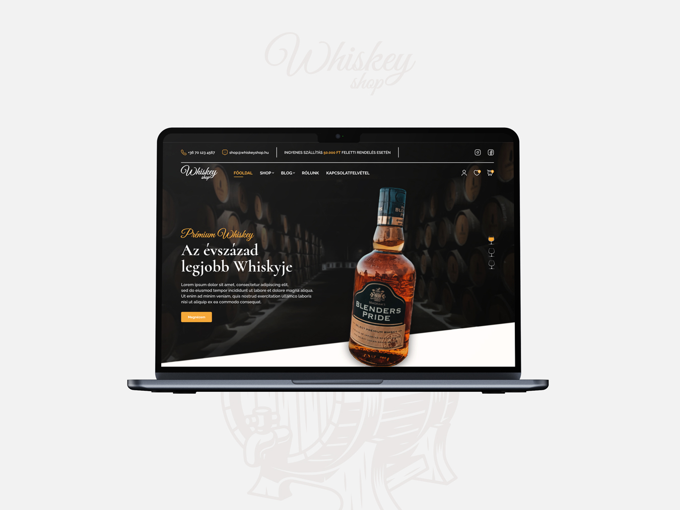 Pr&eacute;mium whiskey webshop - 1 by Kurucz Tam&aacute;s