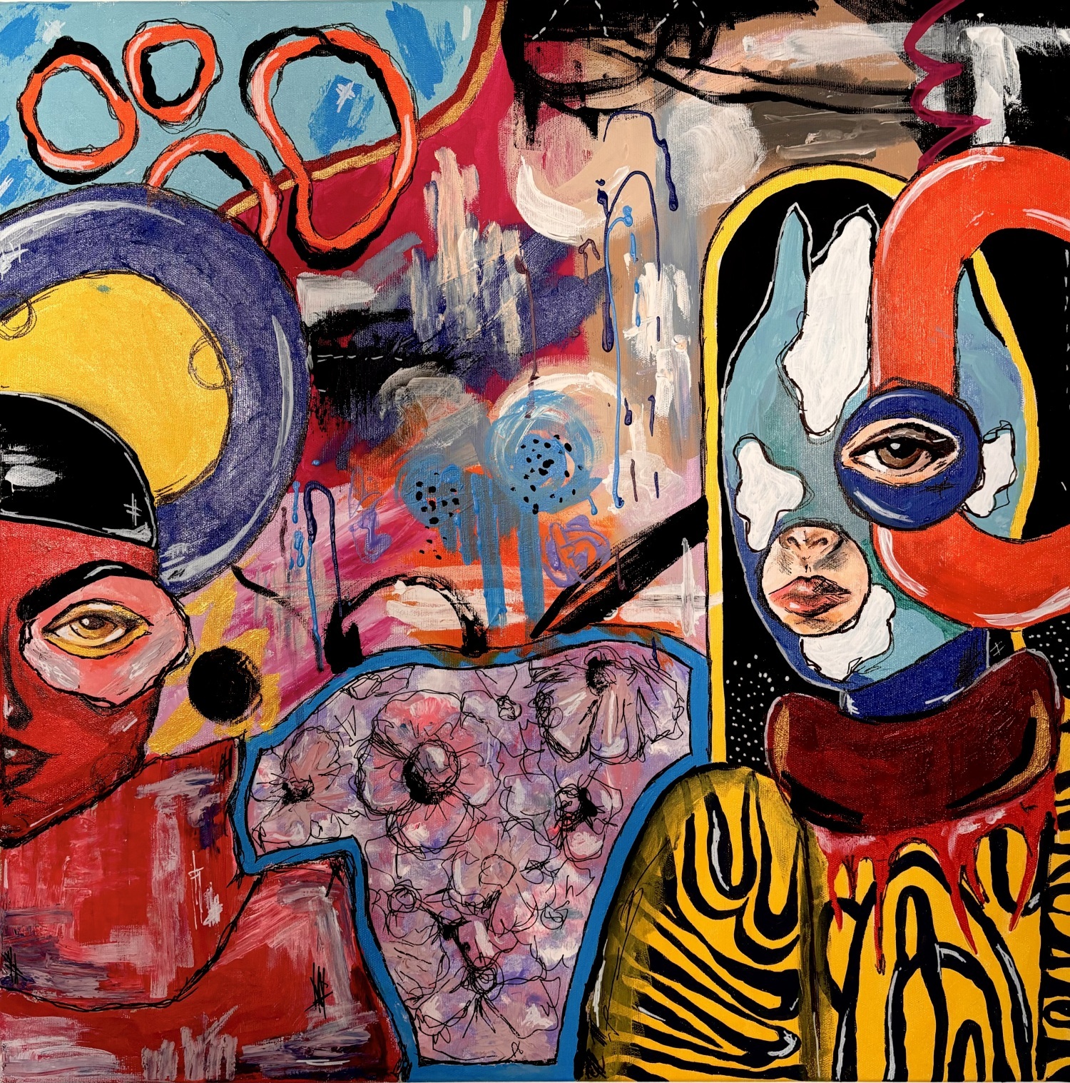 Diversity c&iacute;mű festm&eacute;ny, 70x70 cm  - 1 by Borb&eacute;ly D&oacute;ra
