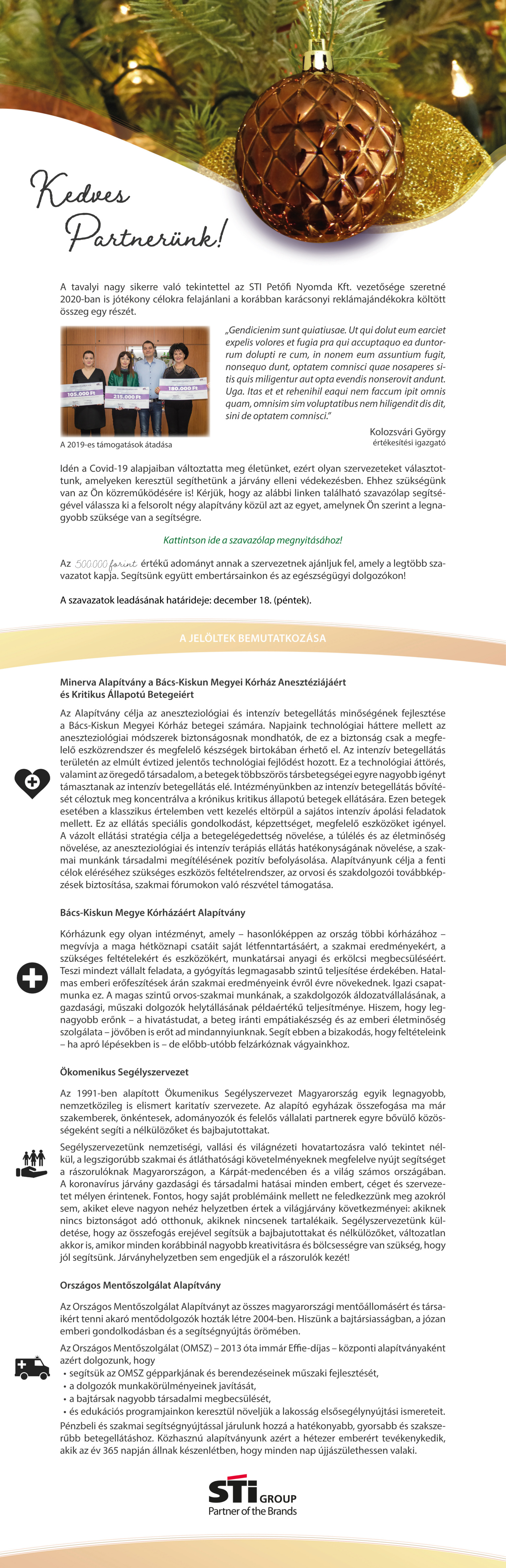 E-mail kar&aacute;csonyi felaj&aacute;nl&aacute;sr&oacute;l - 1 by Saj&oacute; Gabriella