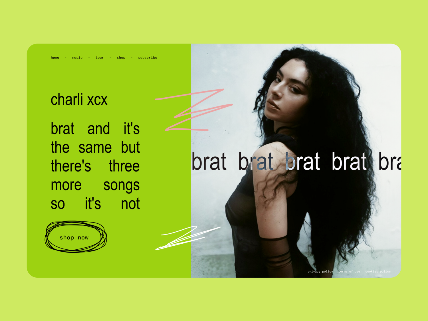Index Page (Charli xcx: brat) - 1 by kisskatal.in