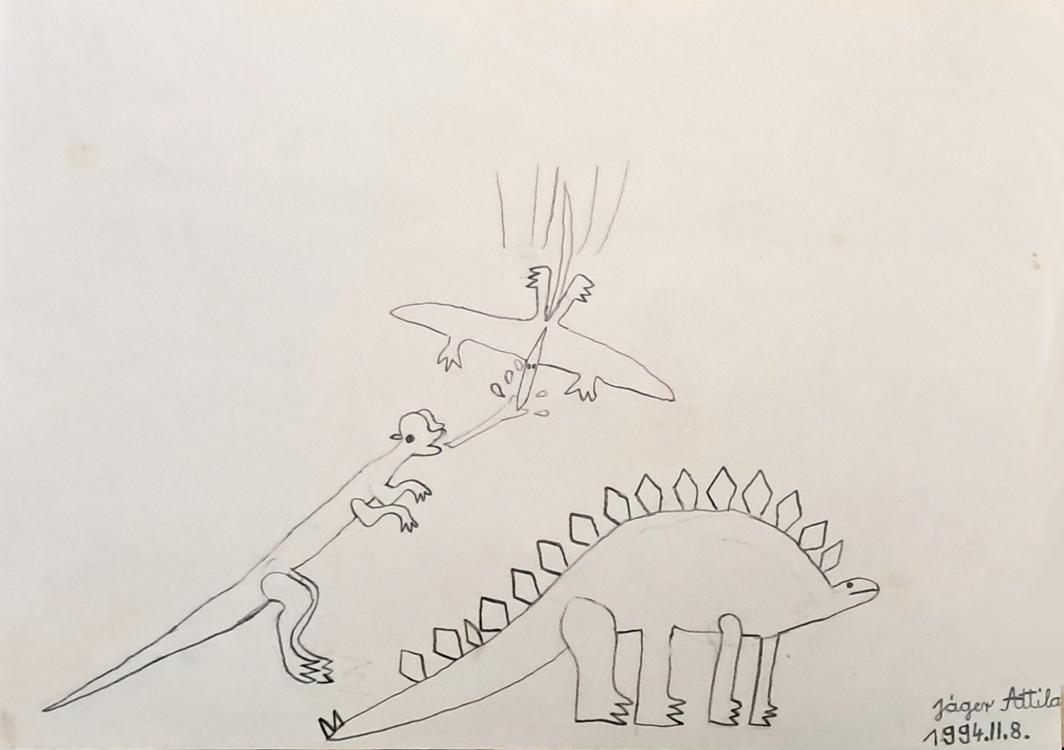 Gyerekkori d&iacute;n&oacute;rajzaim a '90-es &eacute;vekből - 1 by J&aacute;ger Attila