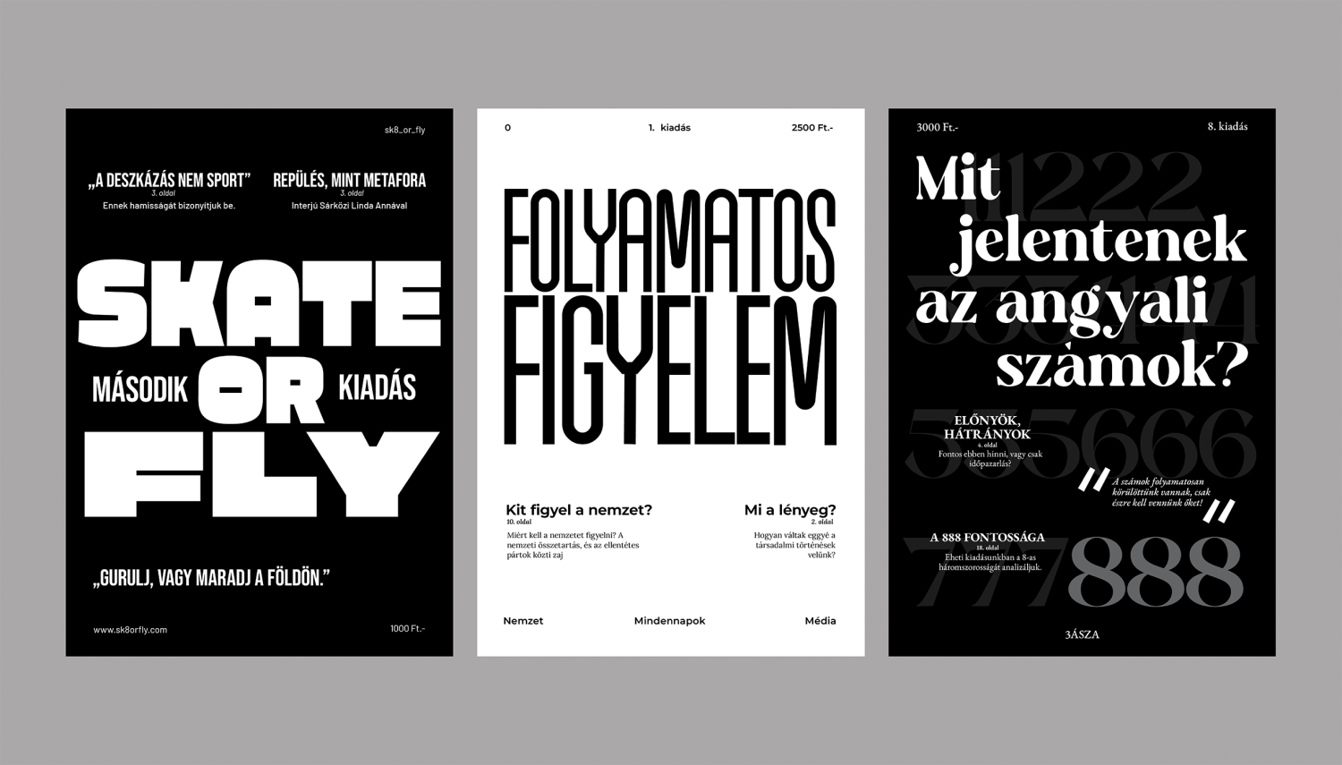 Experimental Typography - 3 Magazin bor&iacute;t&oacute; - 1 by Krappai Lea