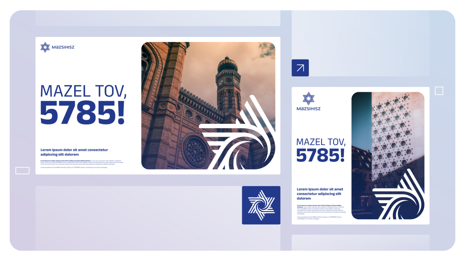 Magyarorsz&aacute;gi Zsid&oacute; Hitk&ouml;zs&eacute;gek Sz&ouml;vets&eacute;ge - Arculat &eacute;s webdesign - 1 by noppa design