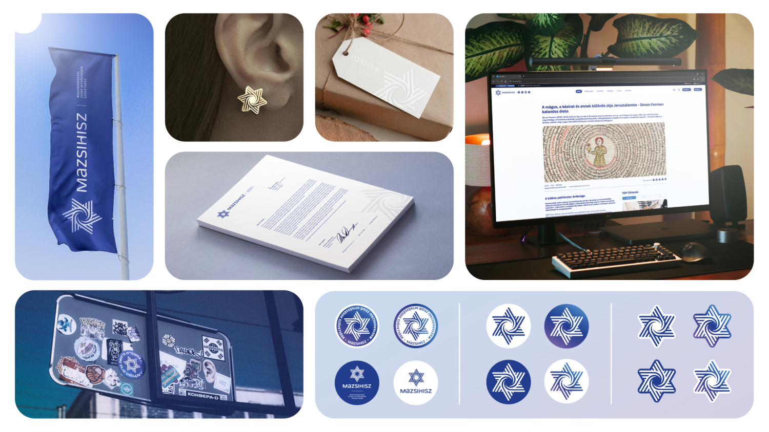Magyarorsz&aacute;gi Zsid&oacute; Hitk&ouml;zs&eacute;gek Sz&ouml;vets&eacute;ge - Arculat &eacute;s webdesign - 1 by noppa design