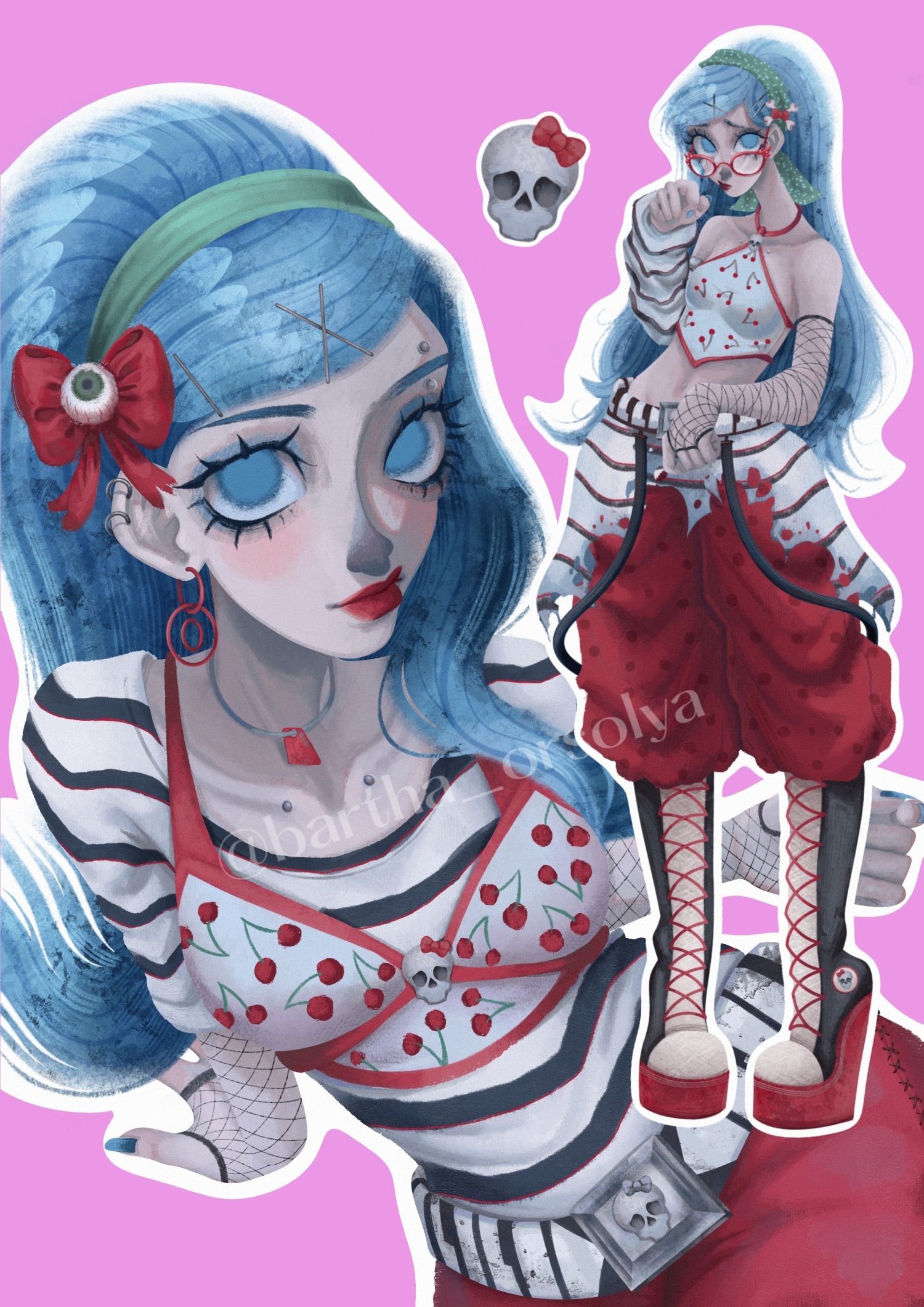 Ghoulia fanart/MH - 1 by orsolya_bartha