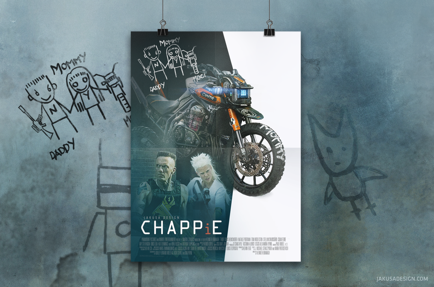 Chappie inspired motorcycle - 1 by Jakus Tam&aacute;s