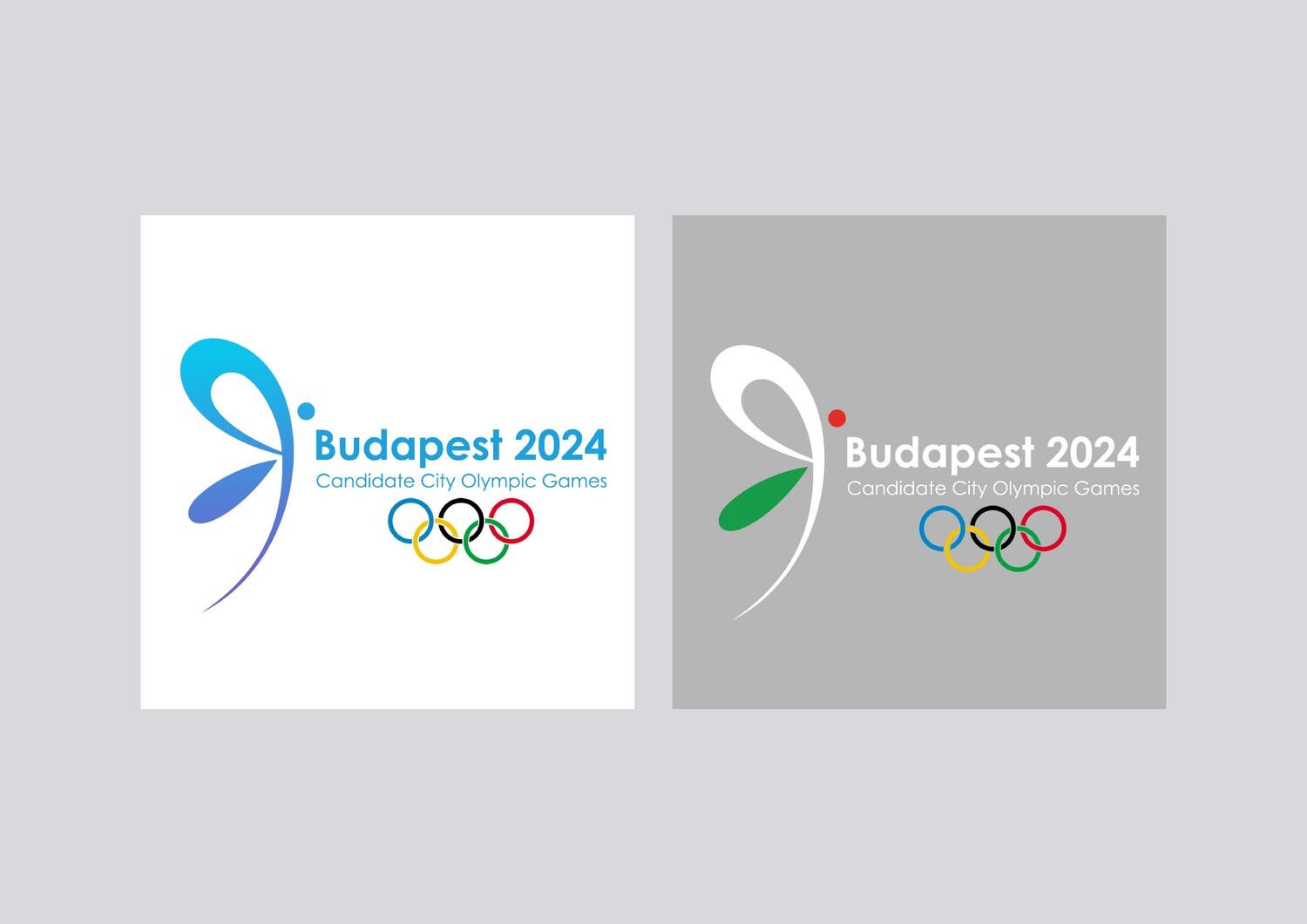 #BUDAPEST 2024 Olimpiai Logo terv  - 1 by Tari Zs&oacute;fi