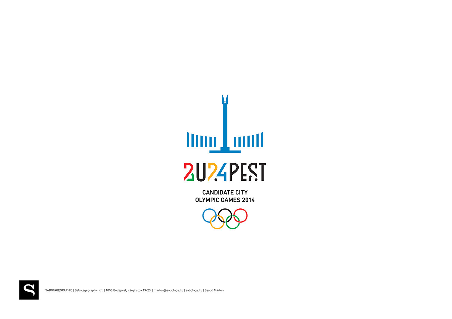 Budapest 2024 Candidate City log&oacute;p&aacute;ly&aacute;zat - 1 by sabotagegraphic
