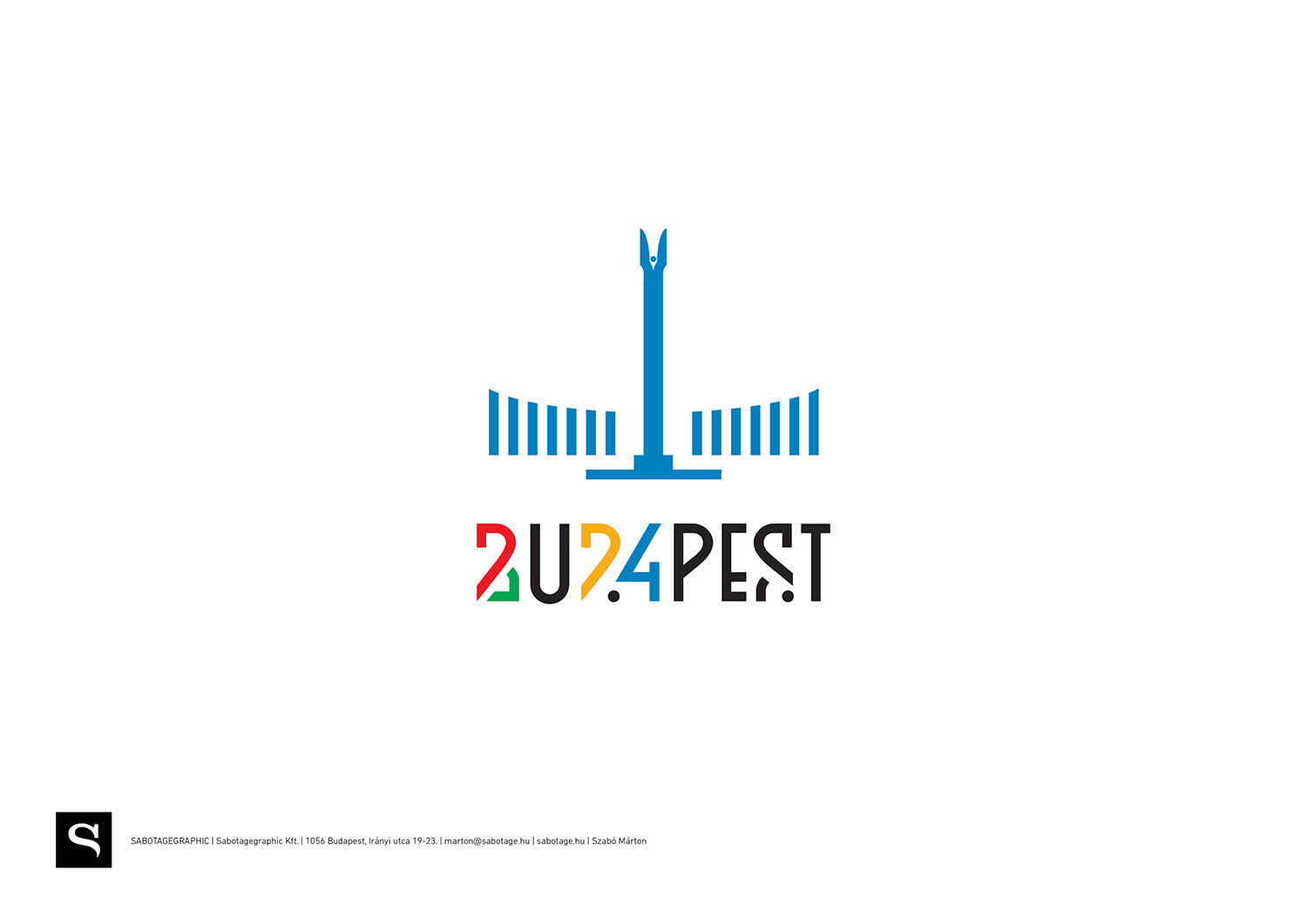 Budapest 2024 Candidate City log&oacute;p&aacute;ly&aacute;zat - 1 by sabotagegraphic