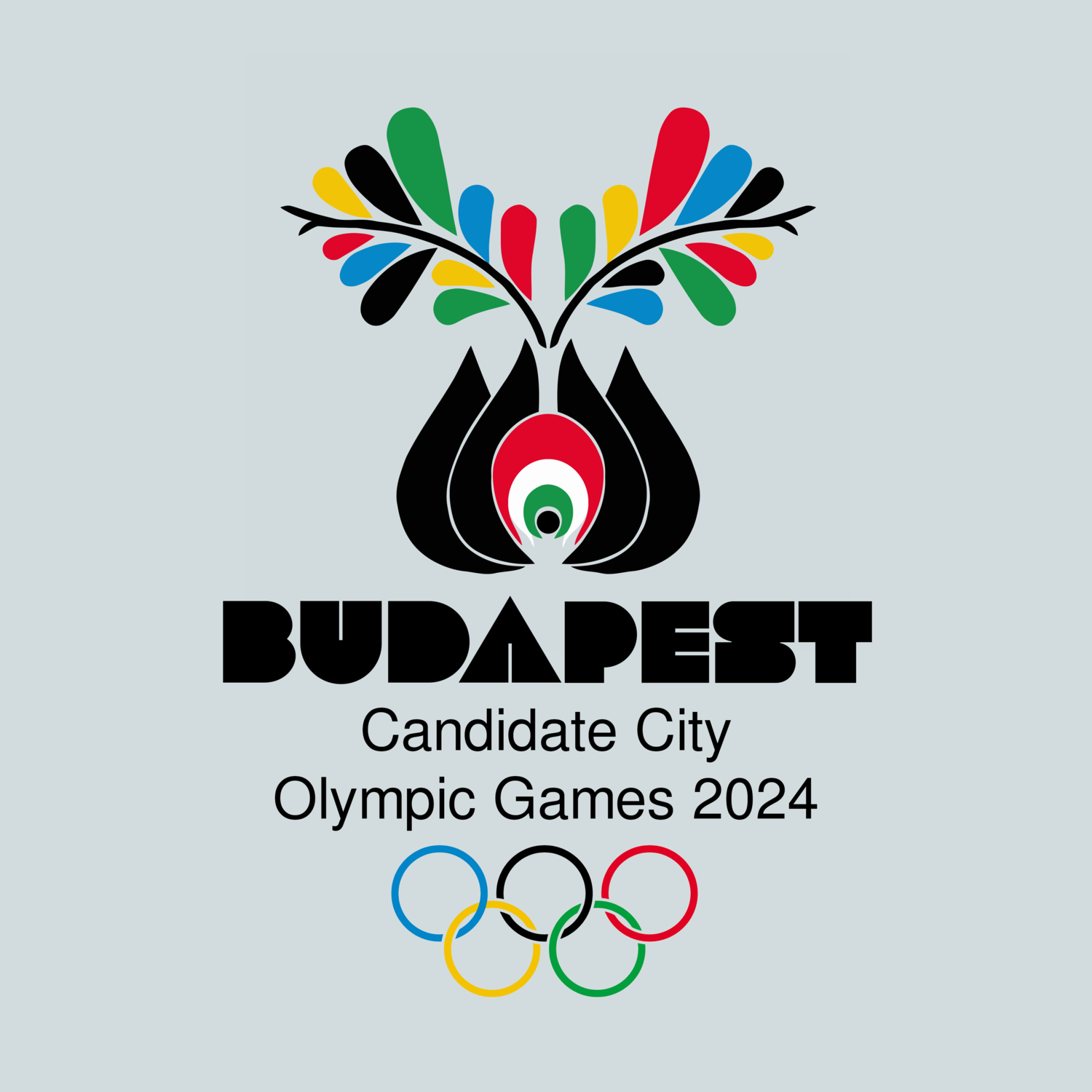 Olimpia log&oacute;terv Budapest 2024 - 1 by Kiss Norbert