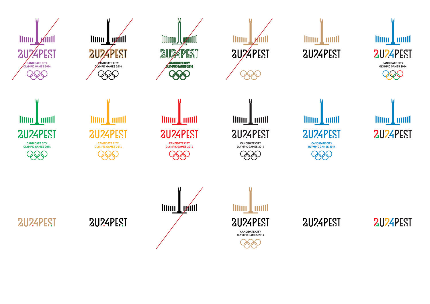 2024 Budapest Olimpic Games Candidate City log&oacute;p&aacute;ly&aacute;zat - 1 by sabotagegraphic
