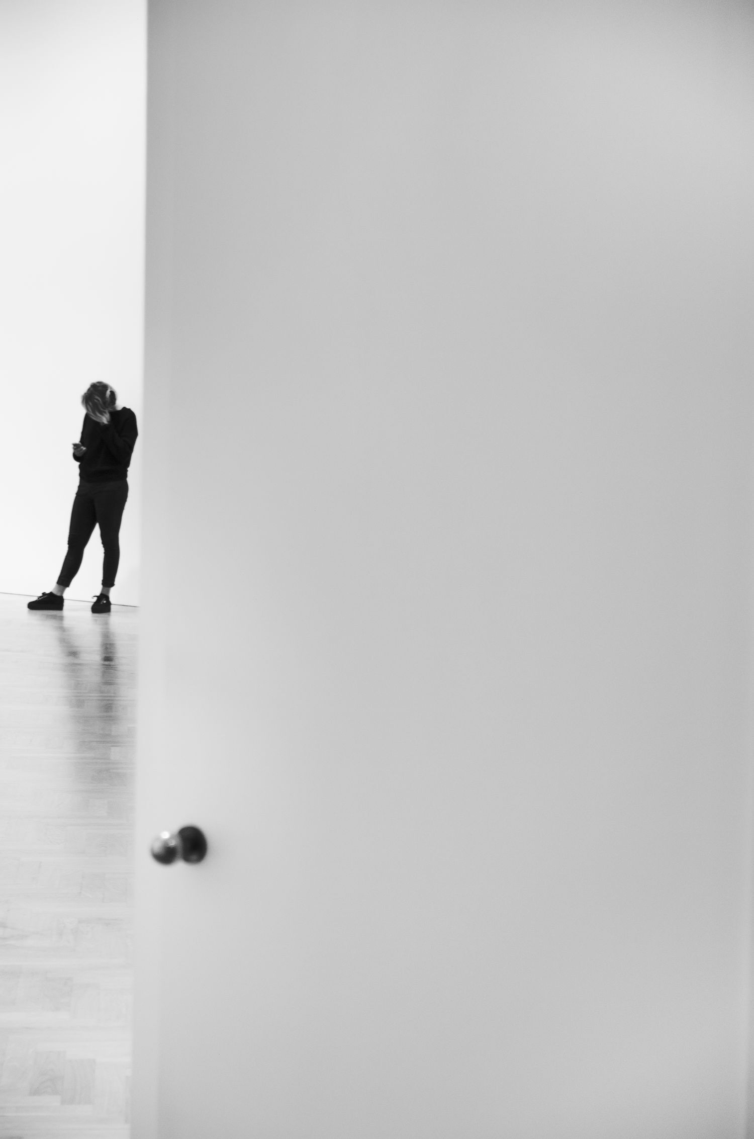 She (from an exhibition) - 1 by Laszlo Kovacs