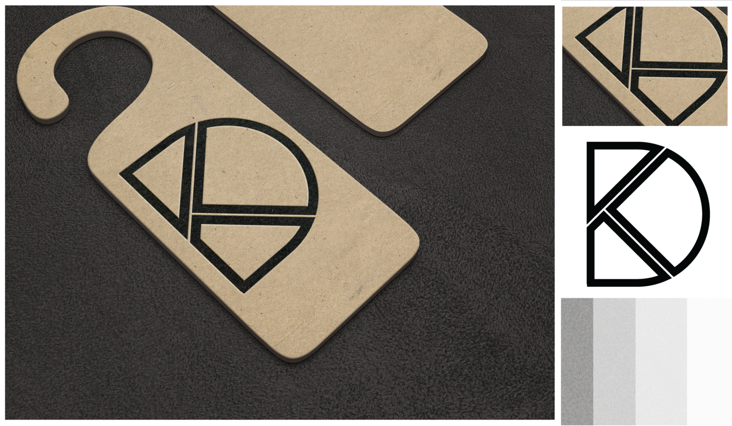 Retro &eacute;s monogram log&oacute;k - 1 by Oaks