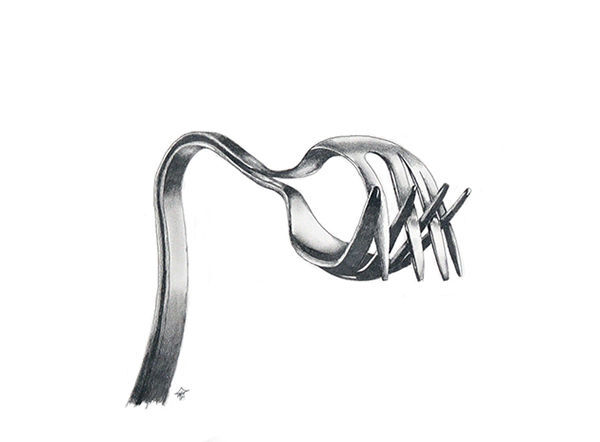 forks illustration - 1 by Ceruza kaszkadőr