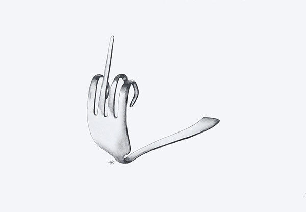forks illustration - 1 by Ceruza kaszkadőr