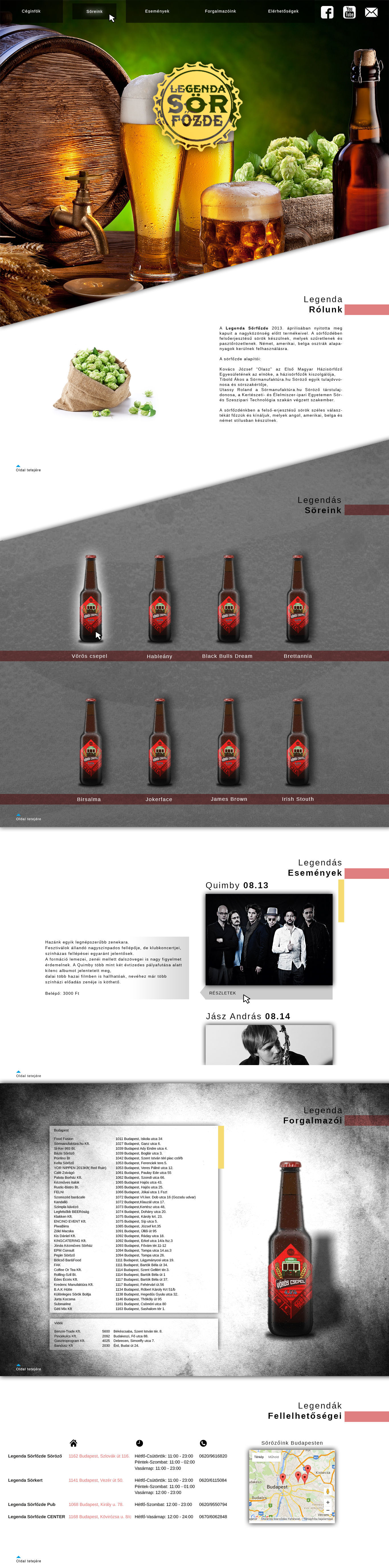 Legenda S&ouml;rfőzde - WEBDESIGN - 1 by Tokai Bal&aacute;zs