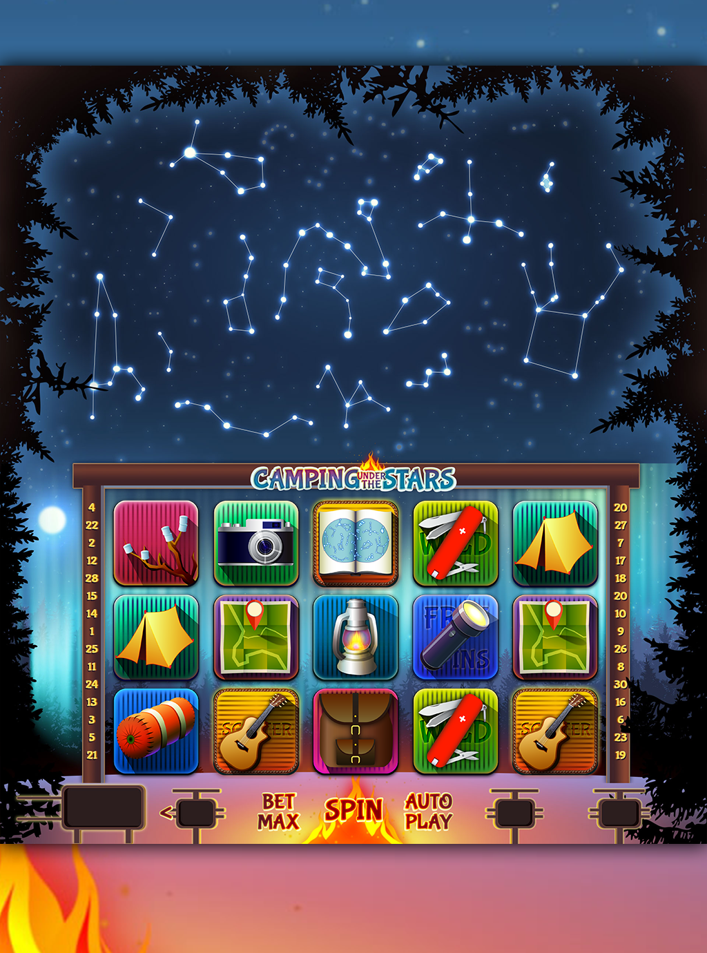 Camping under the Stars - Video Slot JumaPlay Real-től - 1 by Moln&aacute;r Nikoletta
