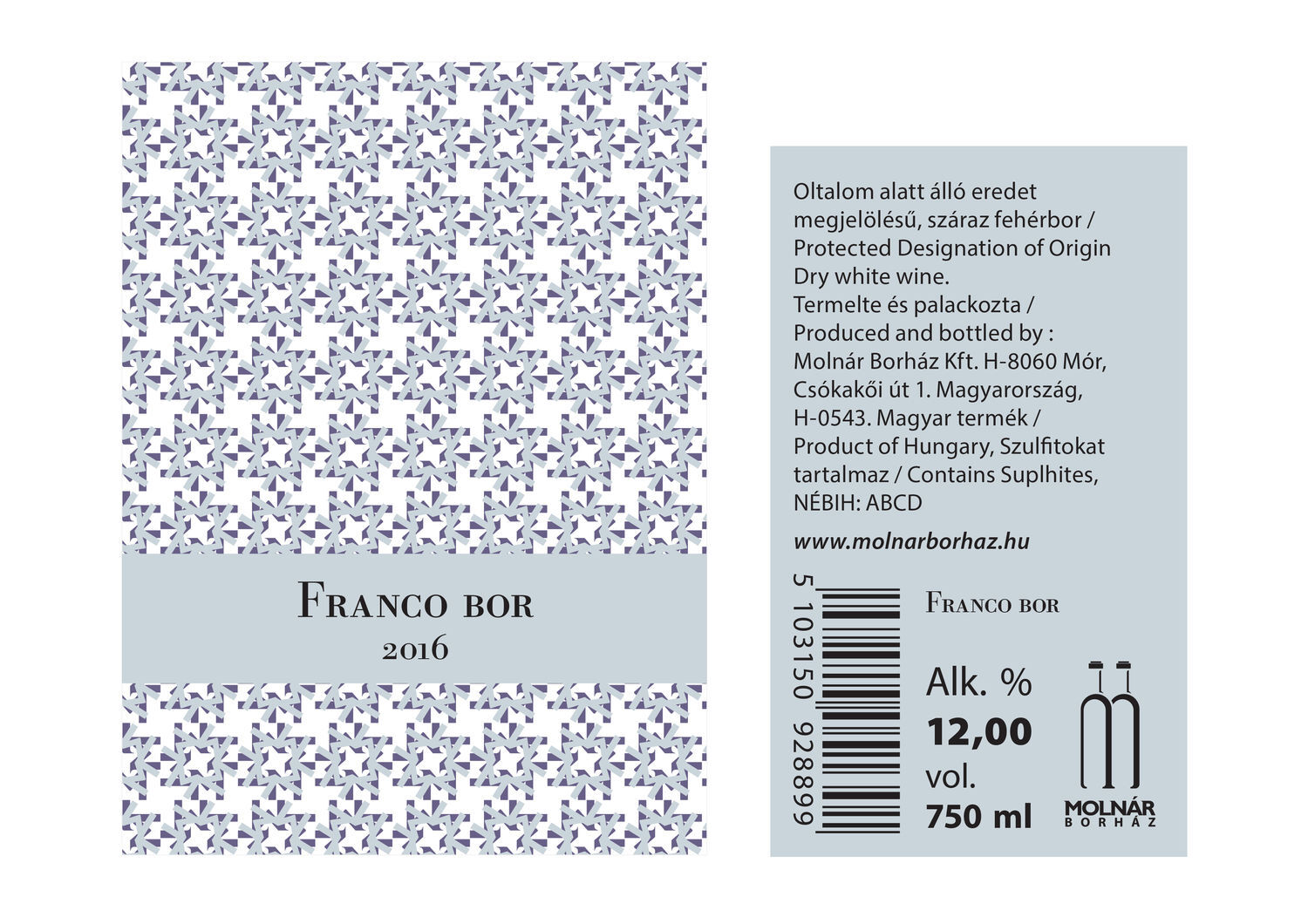 Moln&aacute;r Borh&aacute;z Dry White Wines - 1 by De&aacute;k Ferenc