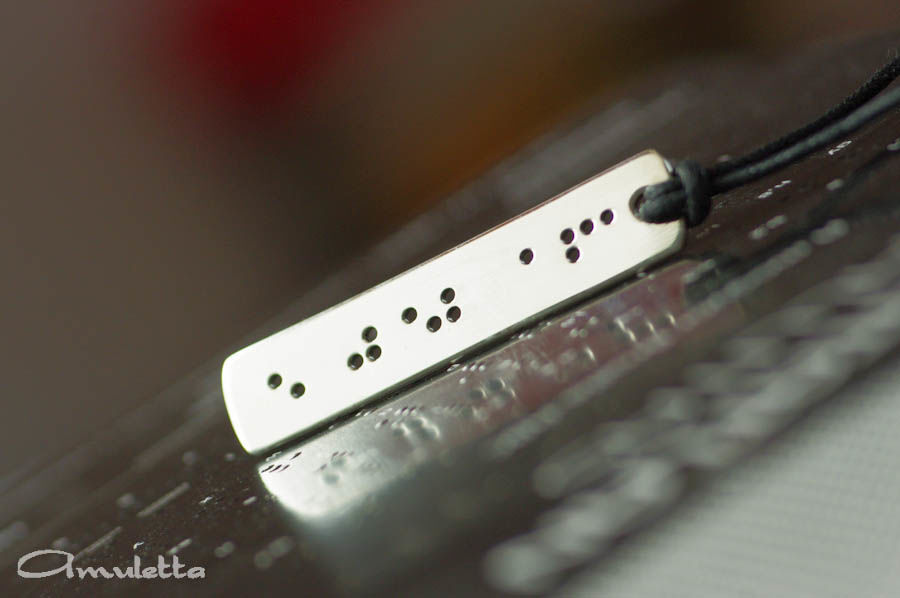Braille &eacute;kszer / Braille jewelry - 1 by Amuletta