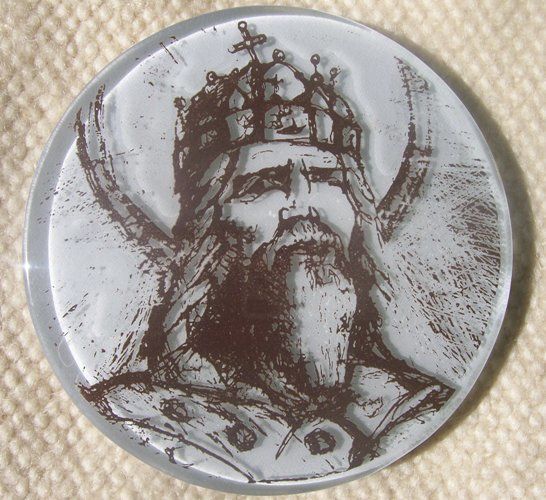 Szent Istv&aacute;n plakett d&iacute;szdobozban - 1 by Hegedűs  Iv&aacute;n