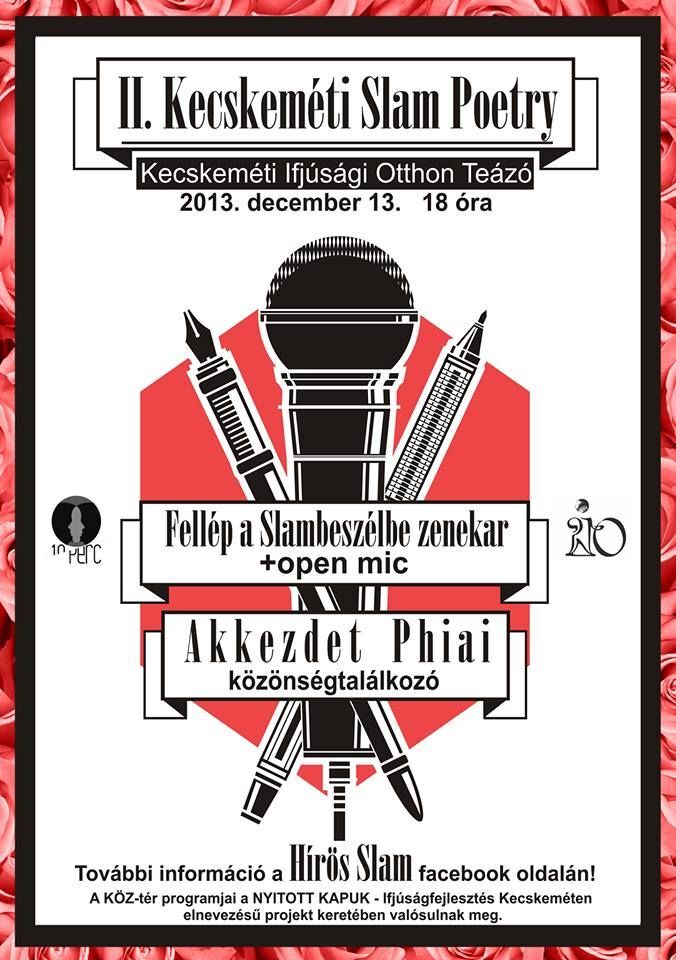 Kecskem&eacute;t Slam Poetry - plak&aacute;t &eacute;s vizu&aacute;l - 1 by IZZU Design