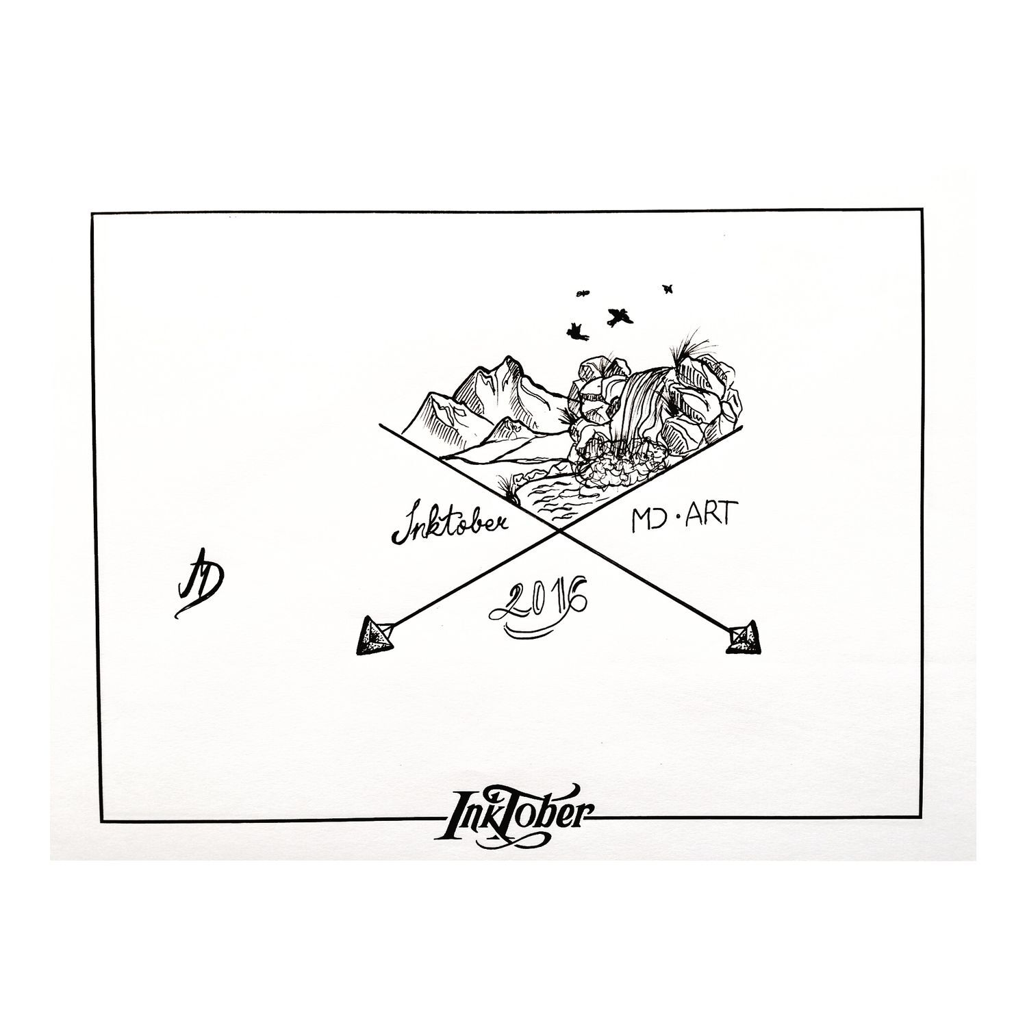 Inktober  2 O I 6 - 1 by Diana M.