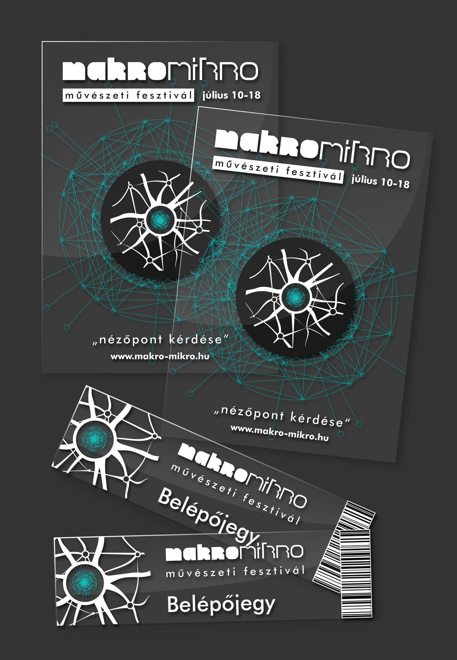 Makro-Mikro műv&eacute;szeti fesztiv&aacute;l arculata - 1 by IZZU Design