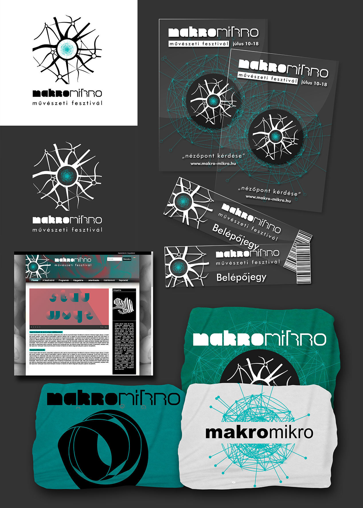 Makro-Mikro műv&eacute;szeti fesztiv&aacute;l arculata - 1 by IZZU Design