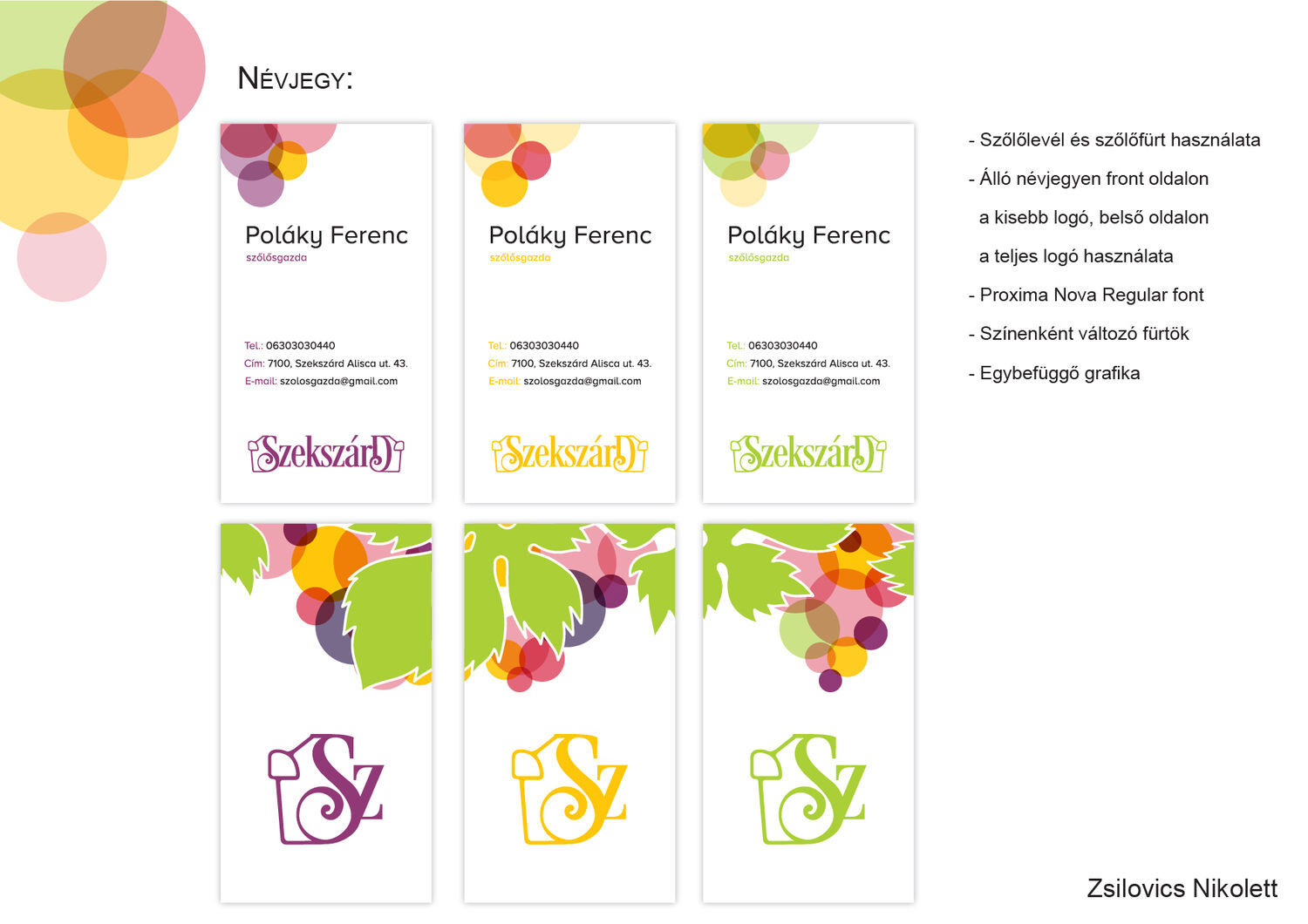 Szeksz&aacute;rd Borvid&eacute;k arculat - 1 by Zsilovics Nikolett