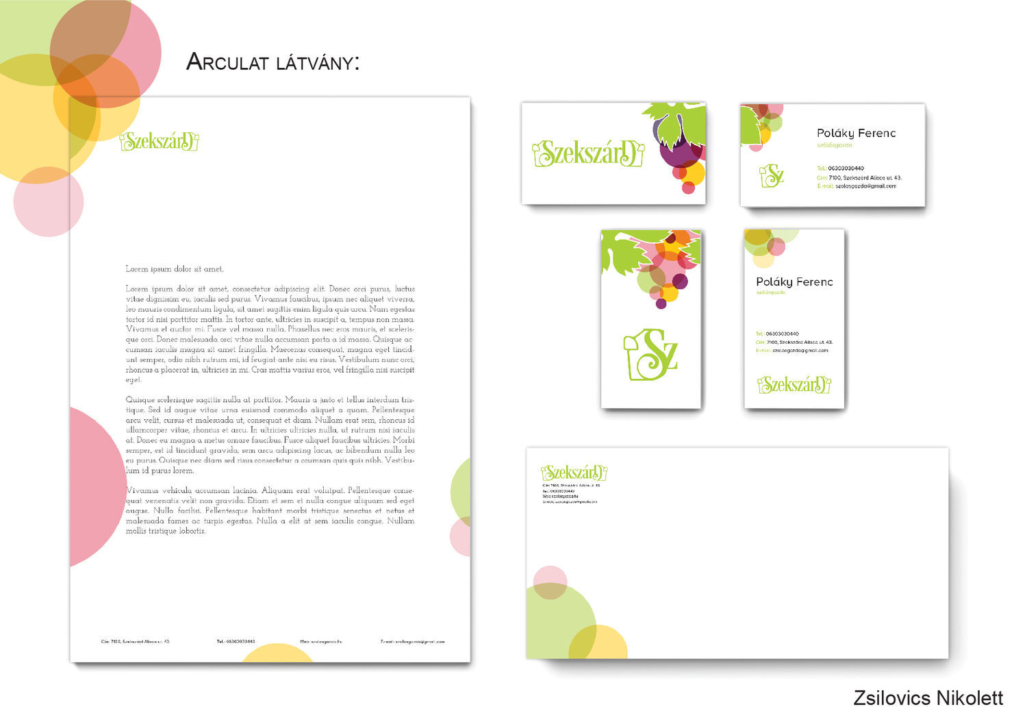 Szeksz&aacute;rd Borvid&eacute;k arculat - 1 by Zsilovics Nikolett