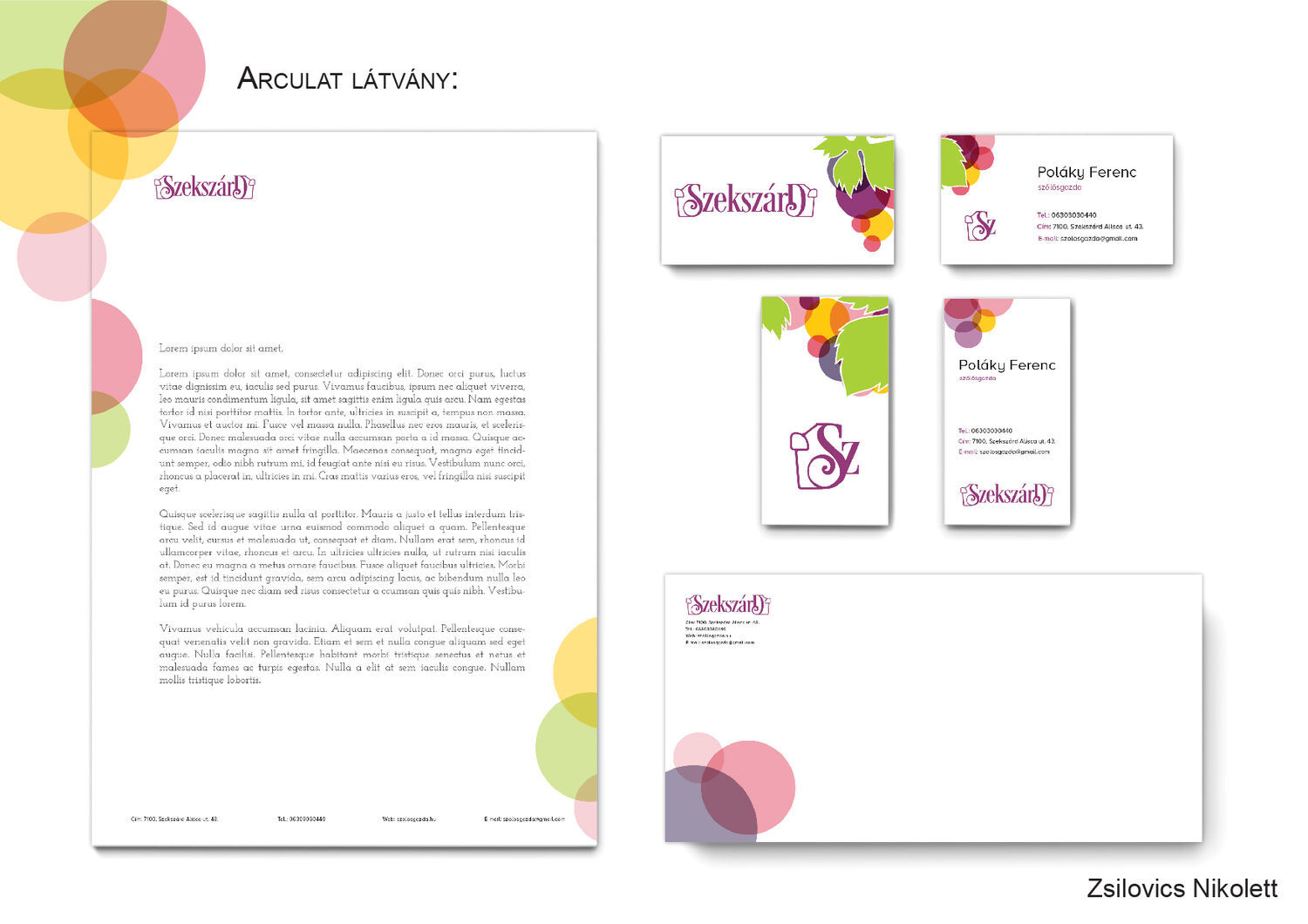 Szeksz&aacute;rd Borvid&eacute;k arculat - 1 by Zsilovics Nikolett