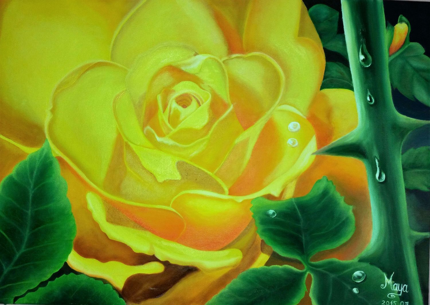S&aacute;rga r&oacute;zsa - 1 by Esz&eacute;nyi Maya